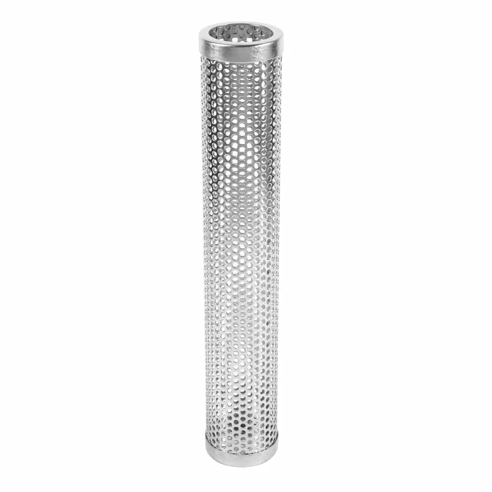 12 Inch BBQ Stainless Steel Perforated Mesh Smoker Tube - Hot or Cold Smoking Filter Tool Laklulu