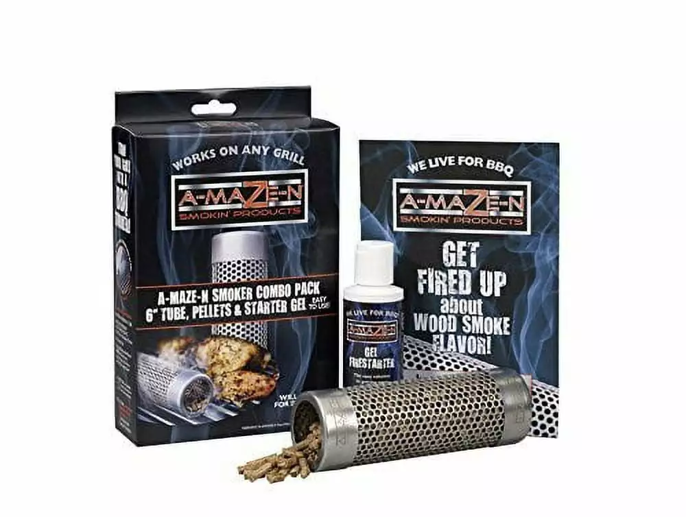 -MAZE-N COMBO6 Pellets and Starter Gel Smoking and Grilling