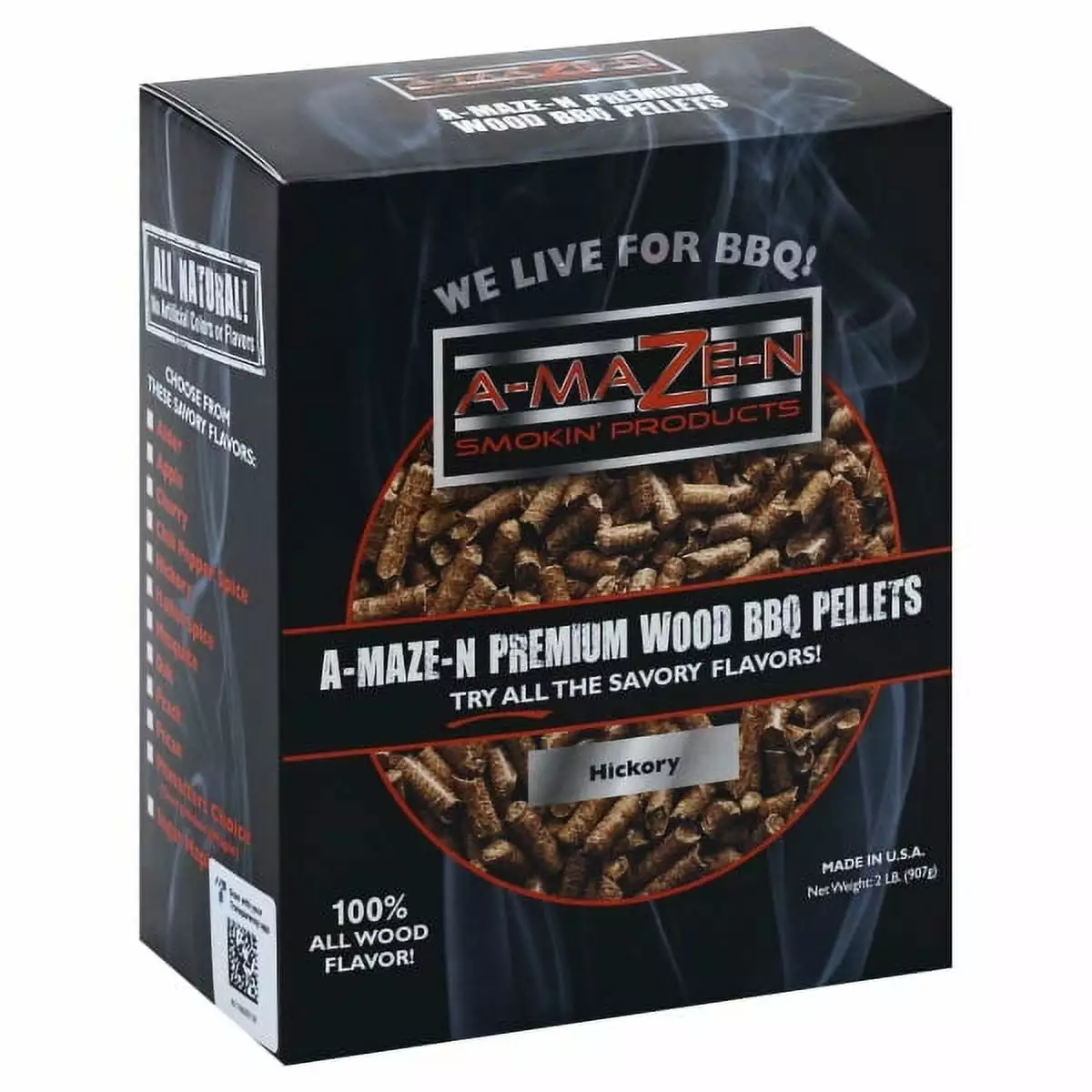 -Maze-N Hickory Wood Barbecue Smoker Pellets 2 Lbs Grilling and Smoking