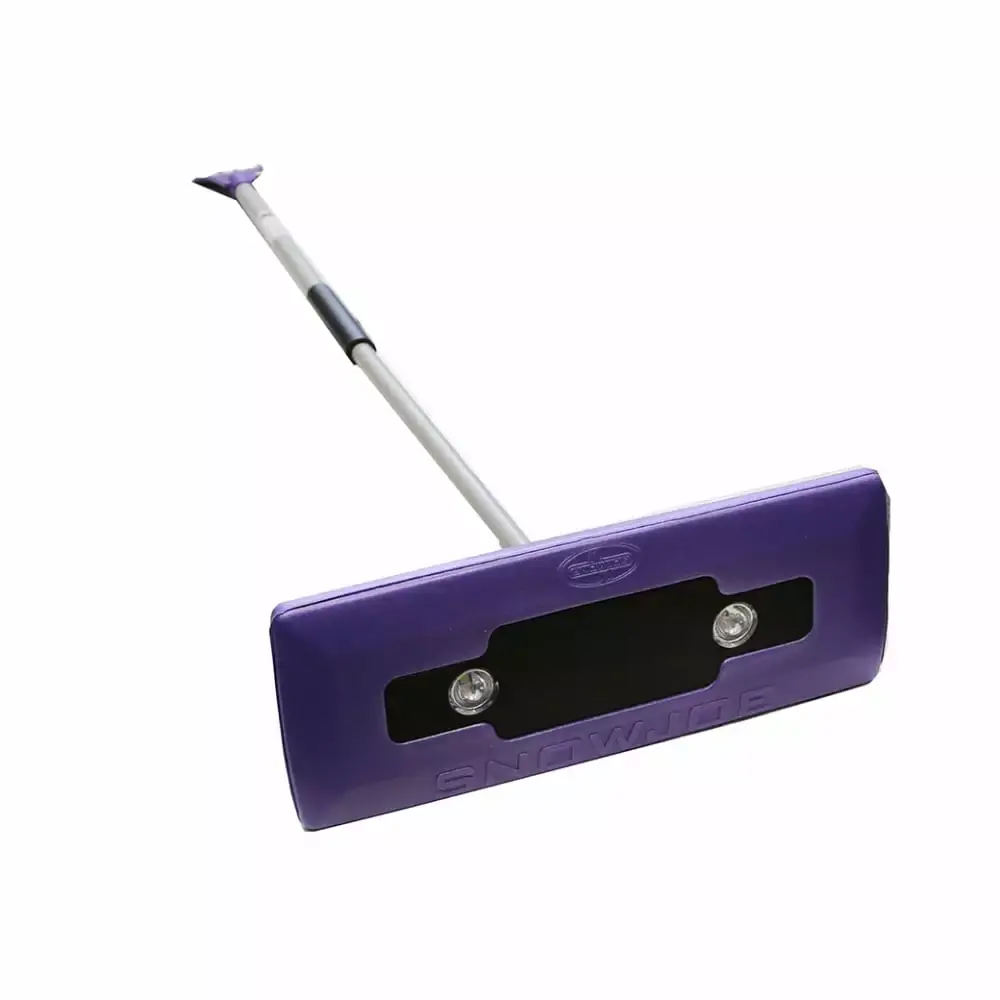 Factory Used Snow Joe SJBLZDLED Illum-n-Broom LED Lighted 4--1 Snow Broom Plus Ice Scraper - Purple
