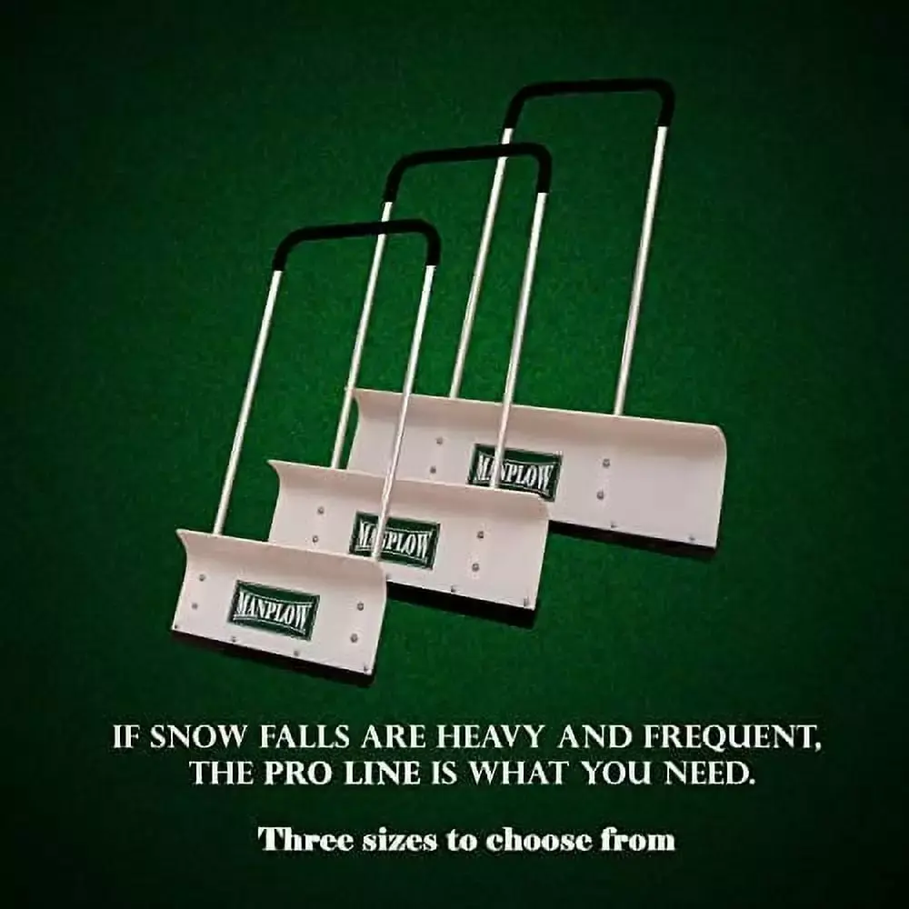 Manplow PRO42 PRO Snow Pusher 42 Inch Heavy Duty Snow Removal Tool Driveways and Sidewalks 24