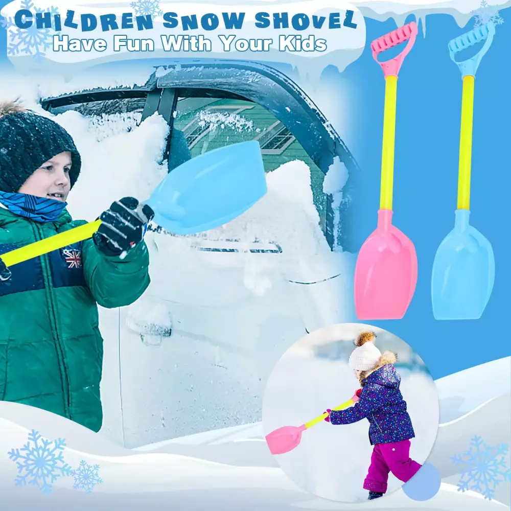 Toyfunny Children's Snow Shovel Hard Handle Winter and Beach Play