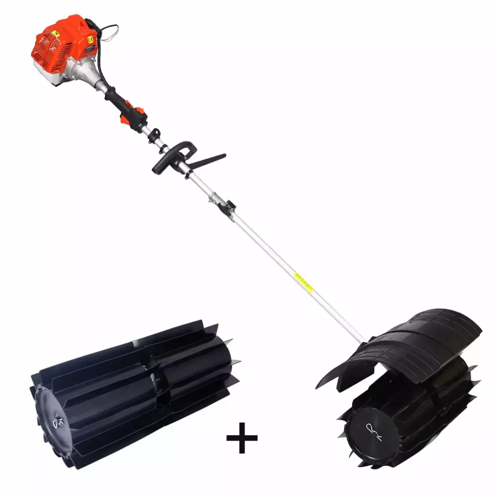 52CC 2 Stroke Gasoline Paddle Snow Sweeper PRO EPA Certification 27.2x10.4 Size and Two Paddles