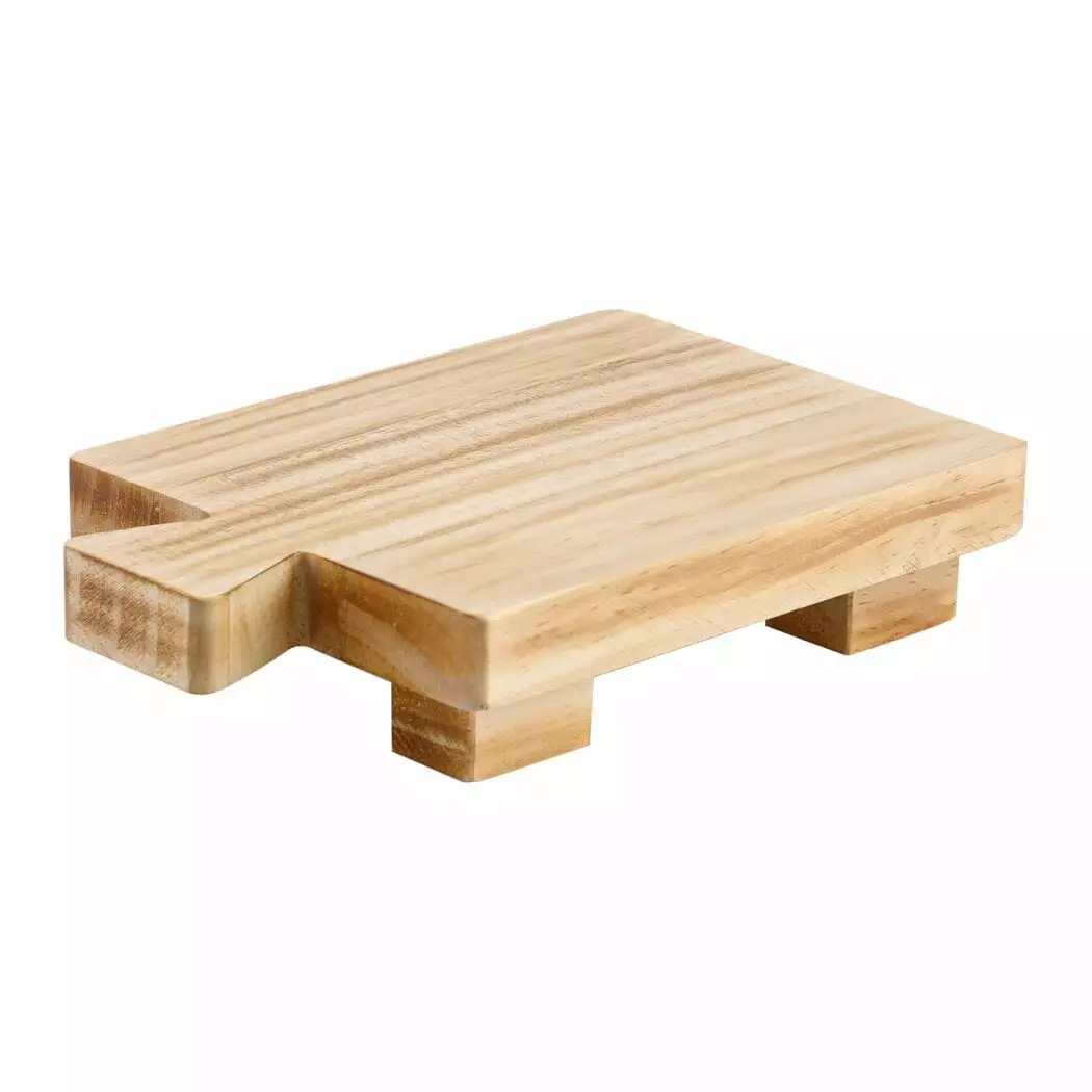 Wooden Bathroom Soap Stand Riser Tray 6x9 Dispensers Bottles Makeup Towels Coofit