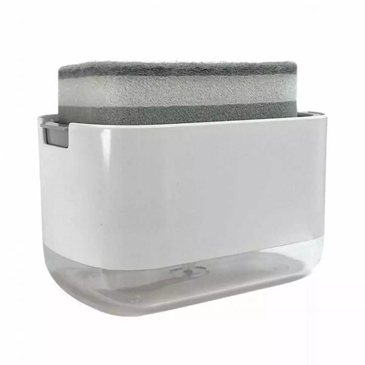 DOMELAY 2 1 Dish Soap Dispenser Sponge Holder Countertop Organizer