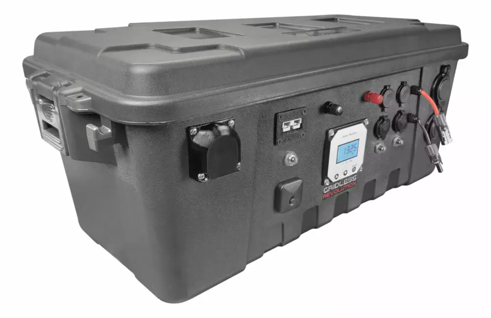 GR Fortress Overlanding Solar Generator Battery Box - Compatible 12V AGM, SLA, LiFePO4 or Lithium Batteries