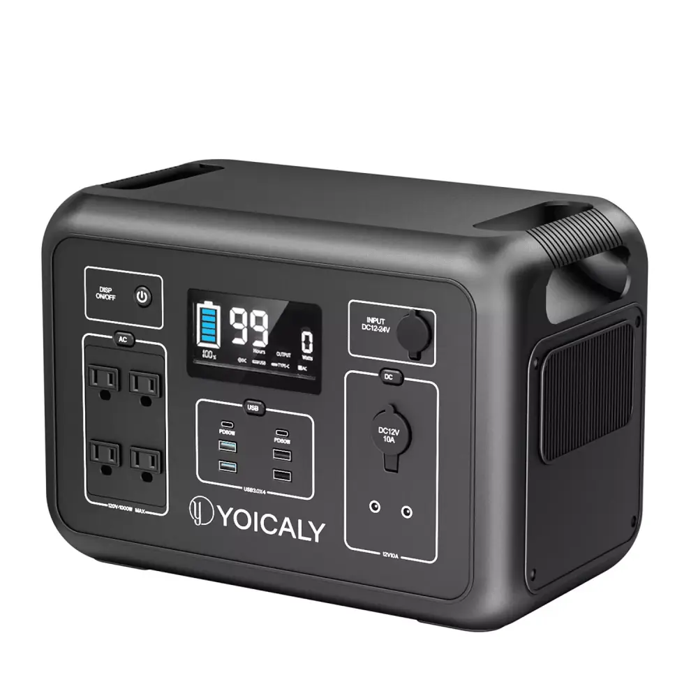 1200W 1132Wh Travel-Friendly Power Station 13-Port PowerHub 4 AC Outlets Solar Generator Outdoor Camping