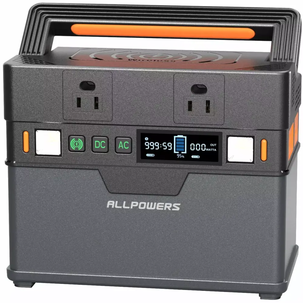 ALLPOWERS 300W Power Station 288Wh Solar Generator 2 AC Outlets 4 USB Ports Camping