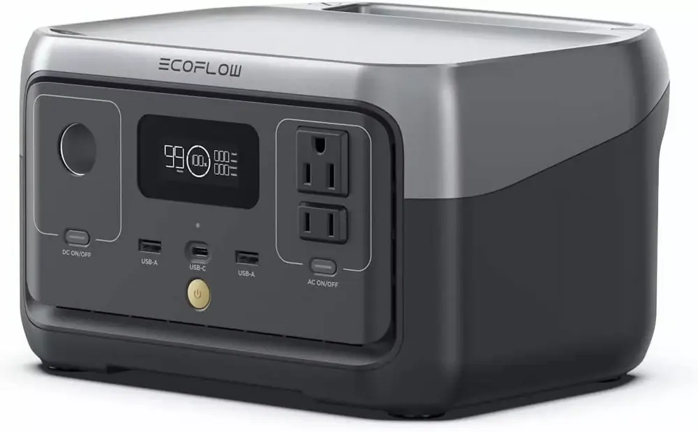 EcoFlow RIVER 2 256Wh Portable Power Station 600W AC Solar Generator Camping Home Emergency RV