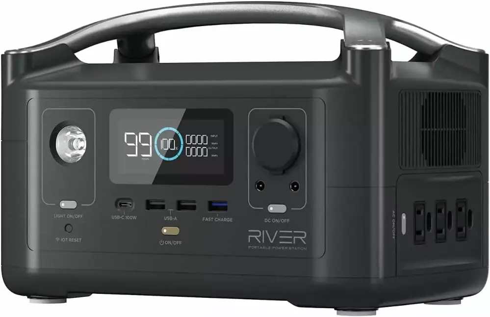 EcoFlow RIVER 600 288Wh Portable Power Station 600W AC Solar Generator Camping Home Emergency RV