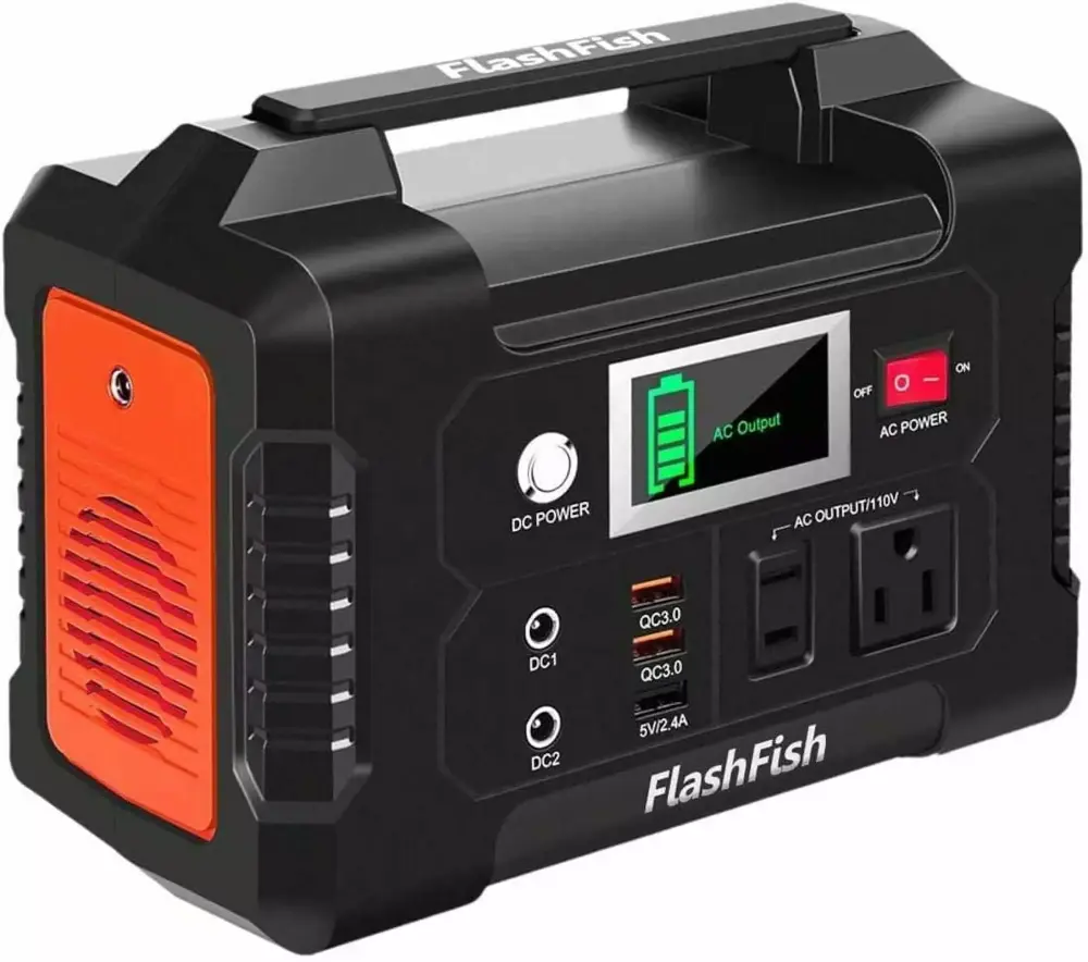 Flashfish 200W Solar Generator 40800mAh Portable Power Station Camping Travel Emergency E200sp50w