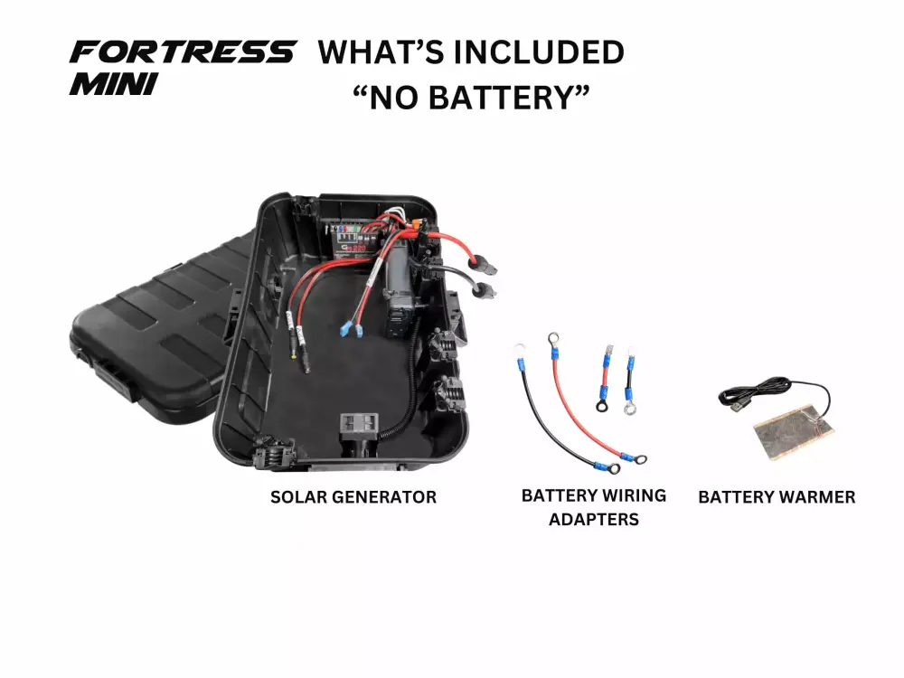 Fortress Mini Waterproof Solar Generator 24/7 Outdoor Applications and Emergency Power