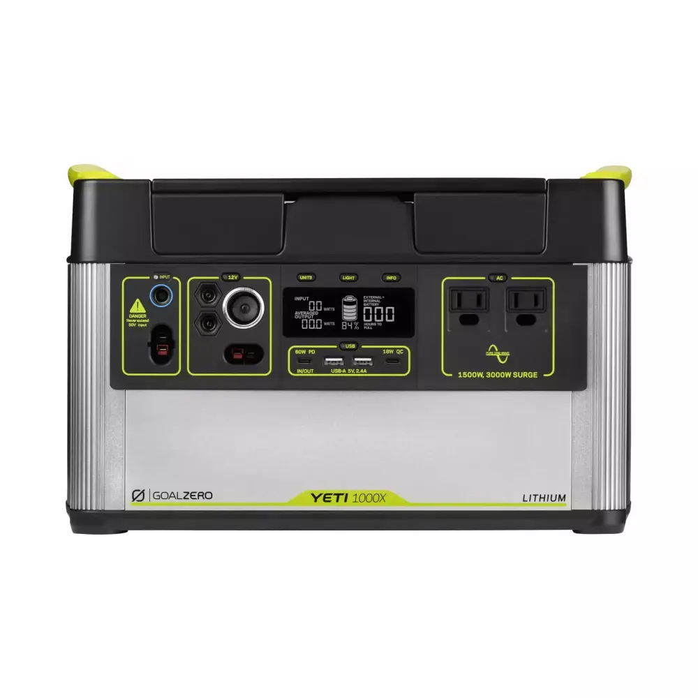 Goal Zero Yeti 1000X Portable Power Station 983Wh Lithium Battery 1500W AC Inverter Emergency Backup Camping Yeti