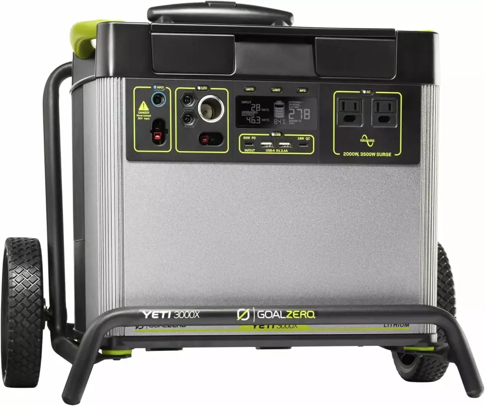 Goal Zero Yeti 3000X Portable Power Station 3032Wh Lithium Battery Generator 2000W AC Inverter Home Backup Camping RV Yeti
