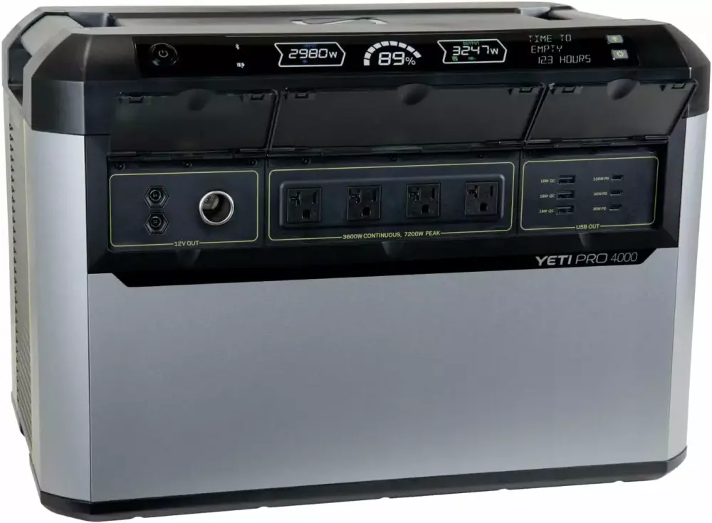 Goal Zero Yeti PRO 4000Wh Portable Power Station 3600W Expandable Solar Generator Home Backup Pro