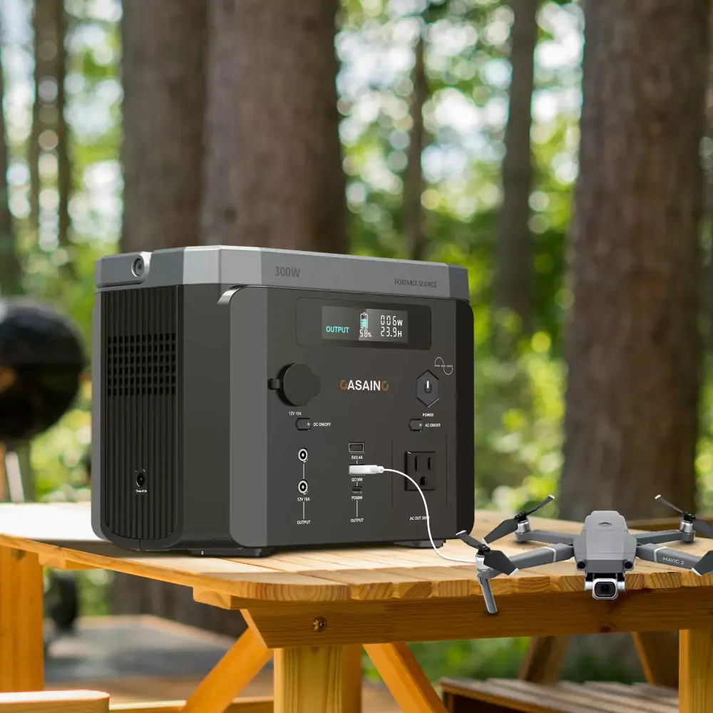 Boyel Living 296Wh Travel-friendly Power Station LED Lighting Camping and Emergency Use 1000w