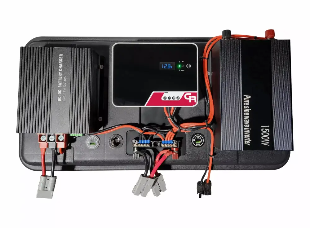 Wall Mount Solar Generator Vans Trucks Overlanding Vehicles 4X4s Space Saving Power Solution