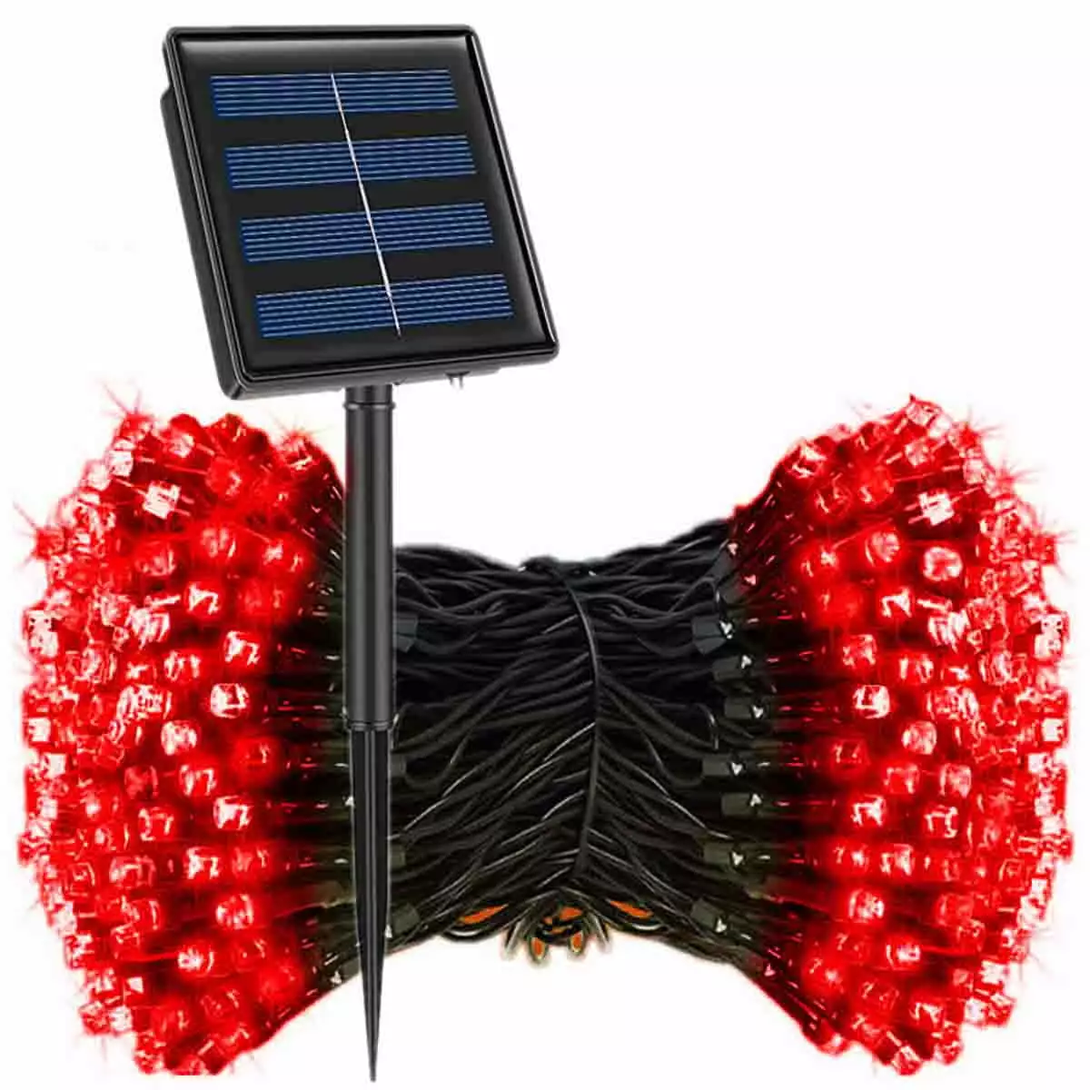 100 LED Solar String Lights 40ft 8 Modes Outdoor Waterproof Lights Garden Party None