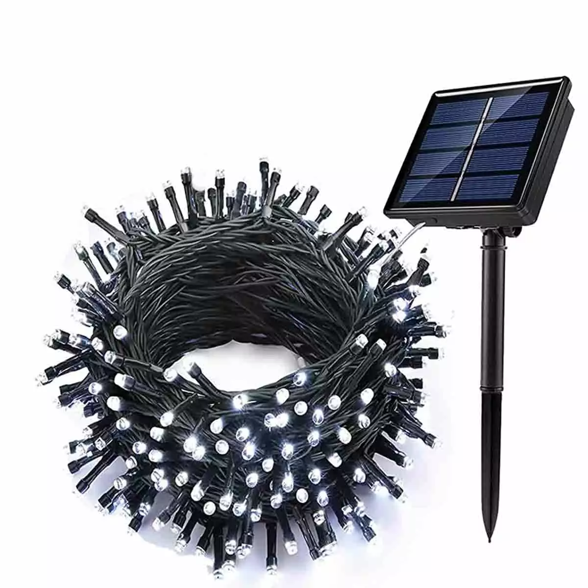 2 Pack Solar Christmas Lights 100LED 40ft 8 Modes Waterproof Outdoor String Lights Garden None