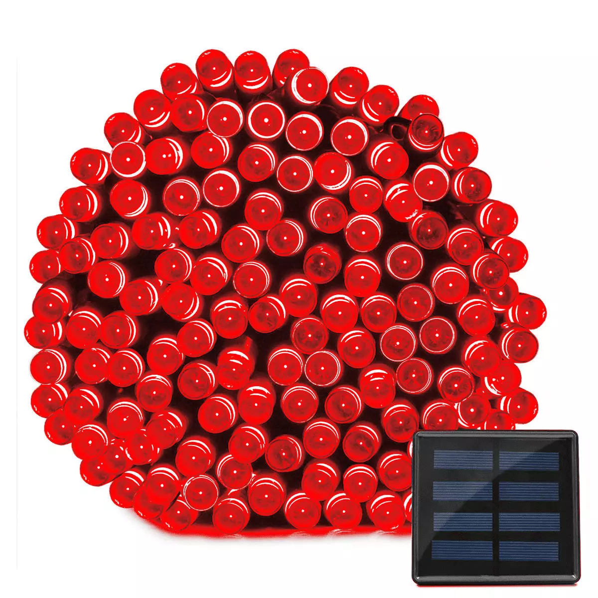 Super-Long 39FT Solar String Lights Outdoor 100 LED Solar Christmas Lights Waterproof Green Wire 8 Lighting Modes None