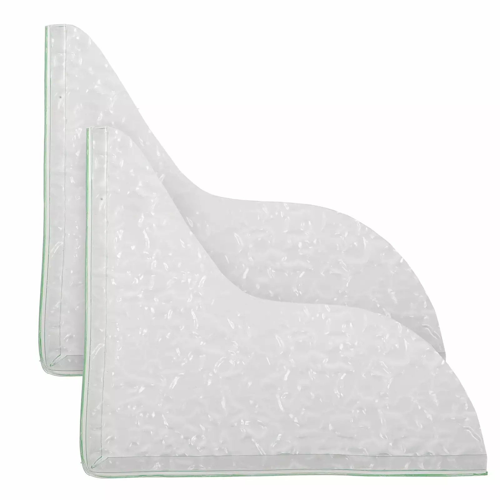 2 pcs Acrylic Bathtub Corner Splashing Guard Shower Water Splash Protector Homemaxs