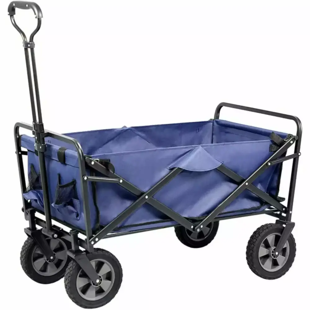 APOLLOLIFT Folding Wagon Cart Outdoor Garden Cart Foldable Wagon Sports Shopping Camping Travel-friendly 220lbs Beach Wago...