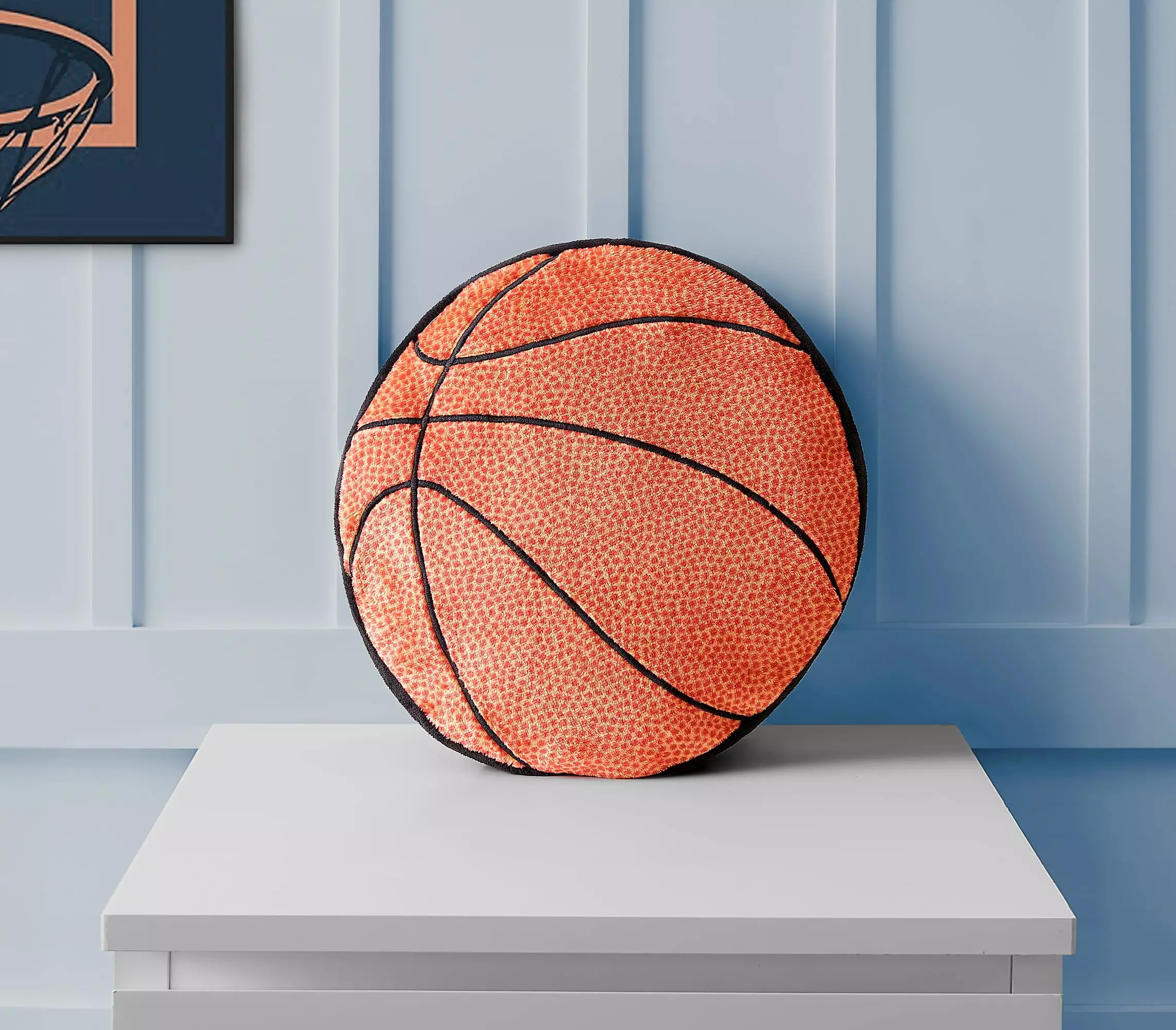 Your Zone Orange Binquireetball Decorative Pillow 14x14 Kids