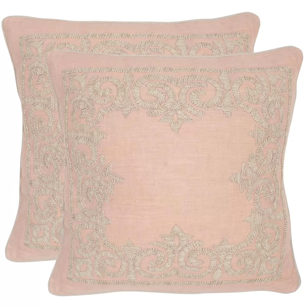 Safavieh Florentine Petal Geometric Down Alternative 20x20 Throw Pillow Set 2