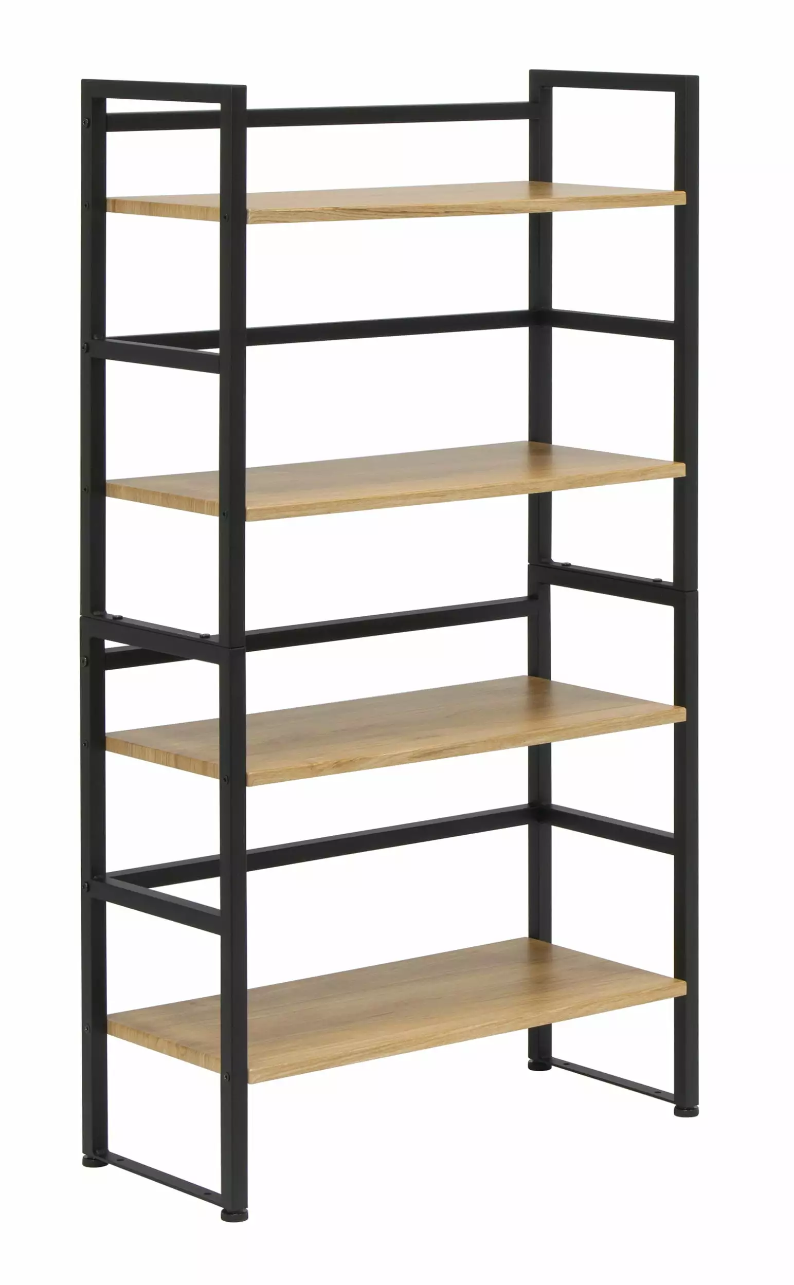 Calico Designs Ashwood 4-Tier Stackable Metal Frame Bookcase