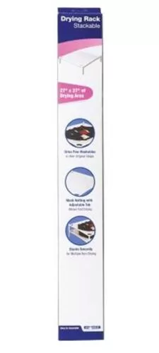 Homz 4230032 White Stackable Drying Rack 27 x 27 Inches Laundry