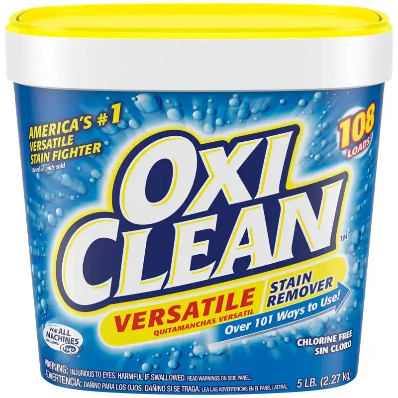 OxiClean No Scent Stain Remover Powder 5 lb Pack 4