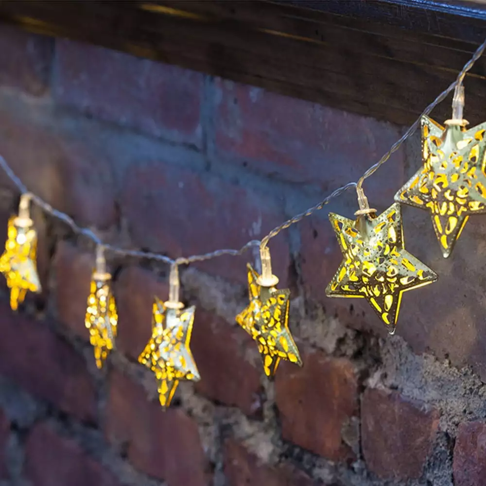 10 LED Star String Lights 2M Battery Powered Bedroom Garden Christmas Tree Puya