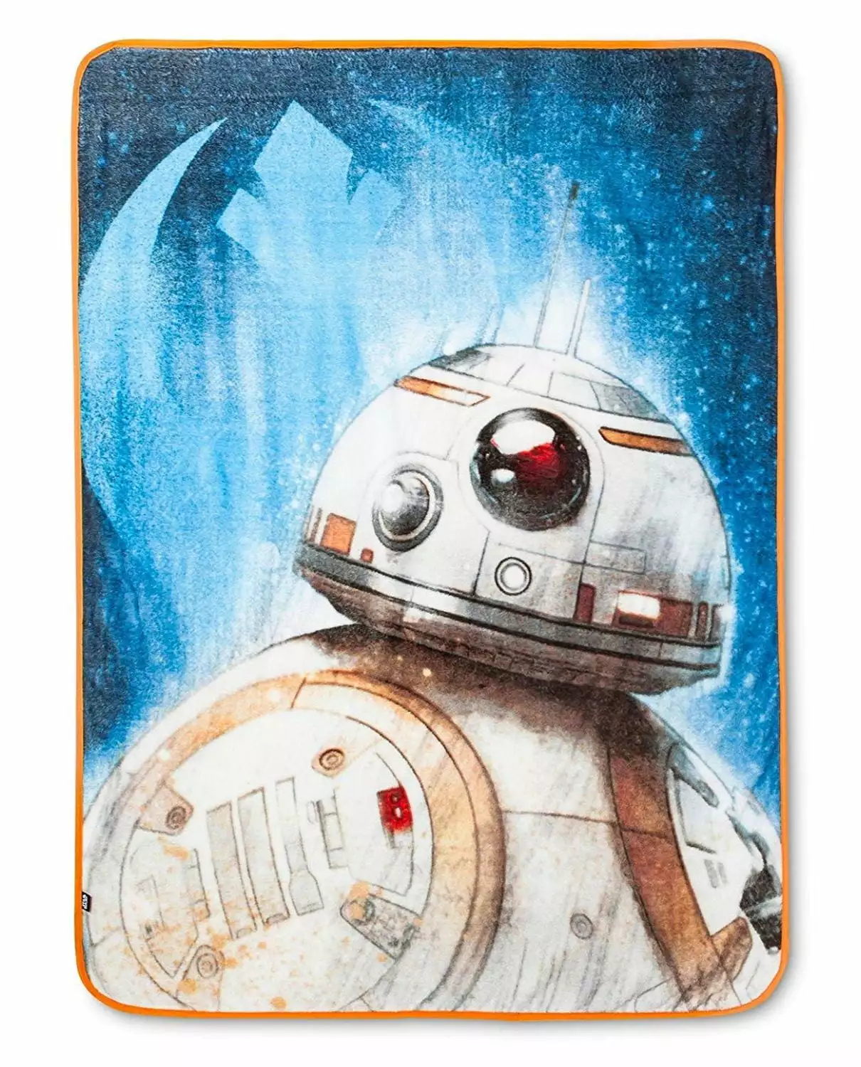 Star Wars BB-8 Super Plush Throw Blanket 46x60 Blue Orange