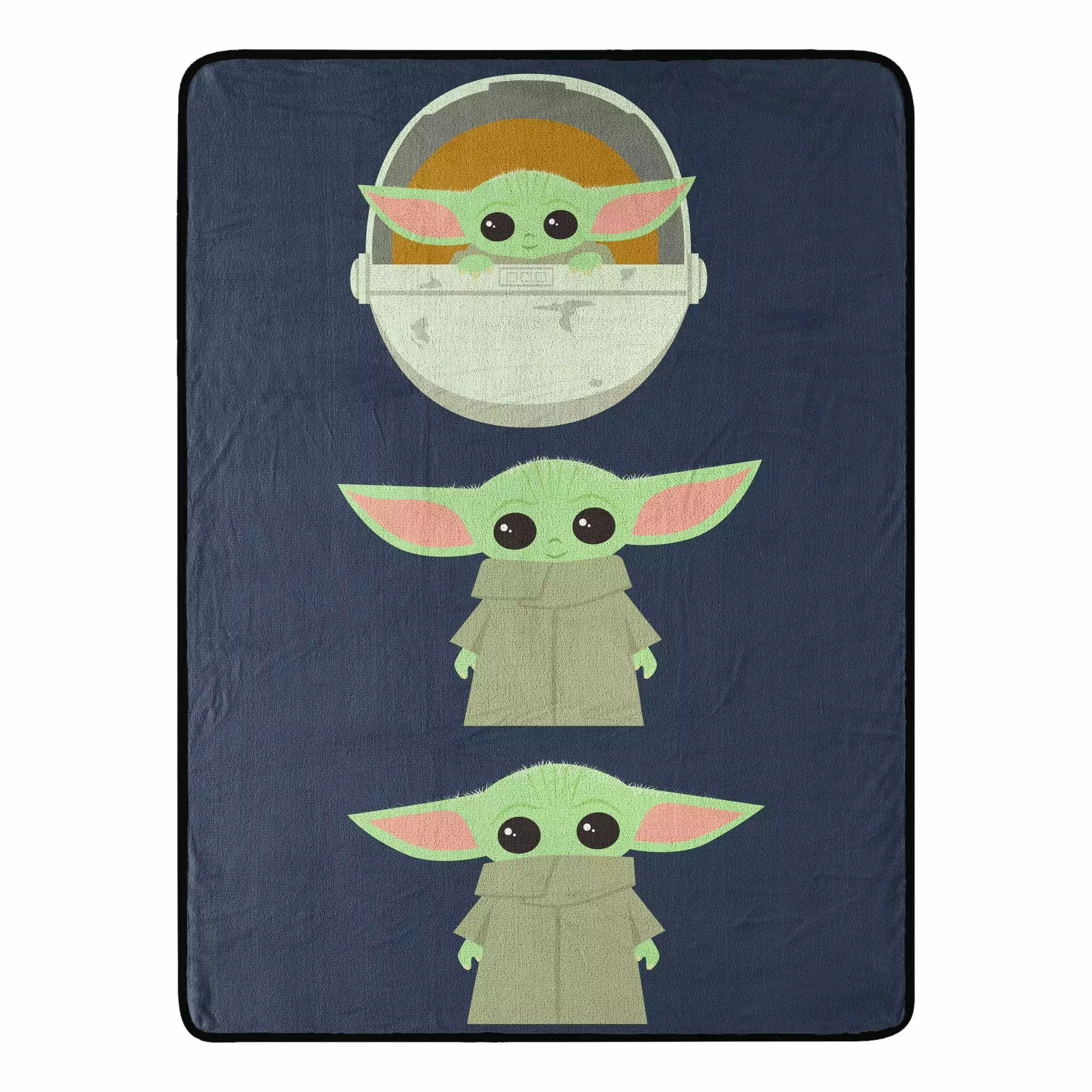 Star Wars Mandalorian Throw Blanket Expressions Silk Touch 100% Polyester 46 x 60