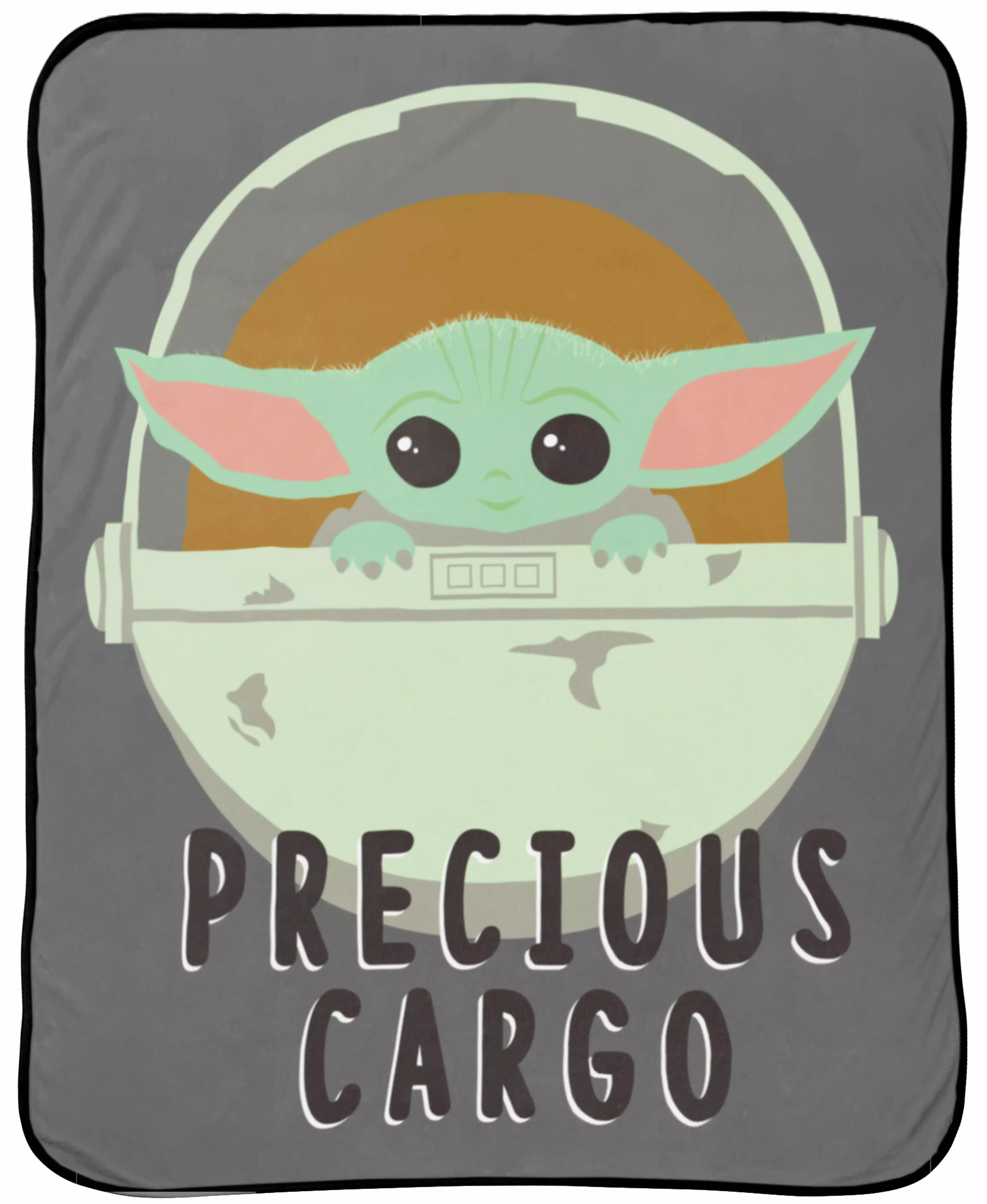 Mandalorian Baby Yoda Curious Child 46x60 Microfiber Throw Blanket Star Wars Jay Franco