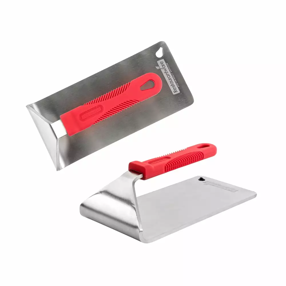 Met Lux Stainless Steel Steak Weight Silicone Handle Grilling Restaurantware