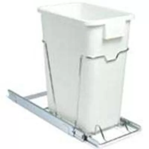 Quikfit C29521 Chrome Sliding Trash Can 19 Gallon
