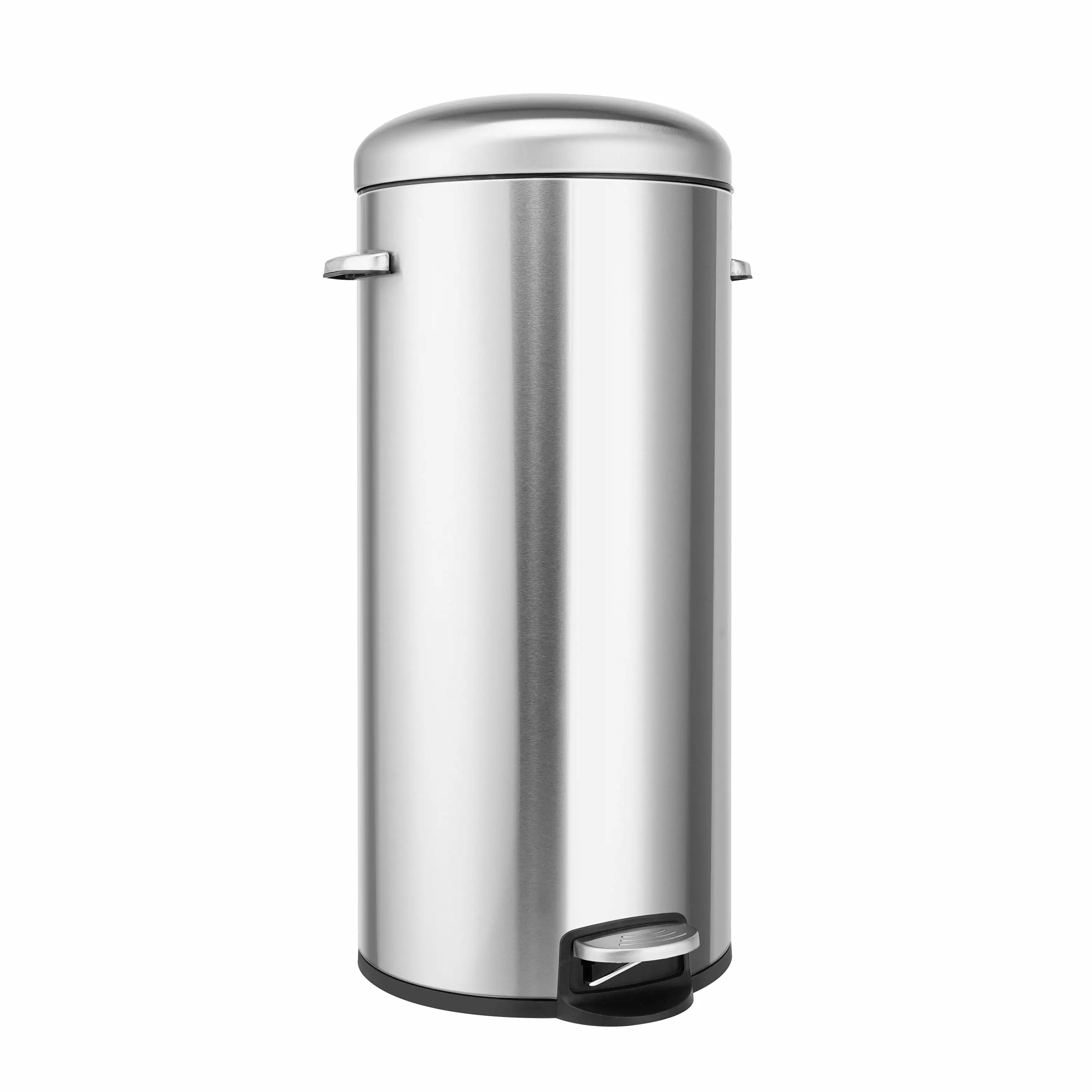 Innovaze 8 Gallon Stainless Steel Round Step-on Trash Can Kitchen