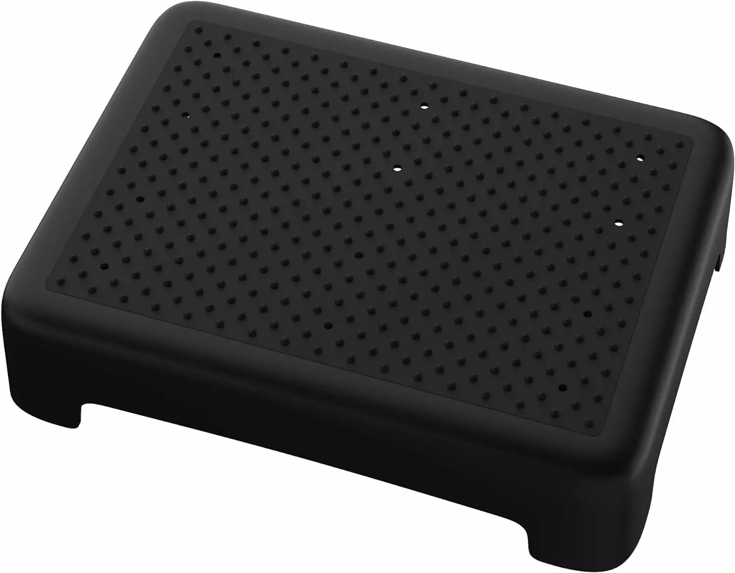 Black Plastic Step Stool - Lightweight Durable and Easy to Clean - Multi-Purpose Household Stool EILLG