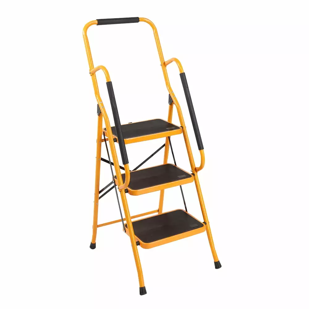 iTopRoad 3 Step Ladder Travel-friendly Featherweight Step Stool Household Office Garage Iron
