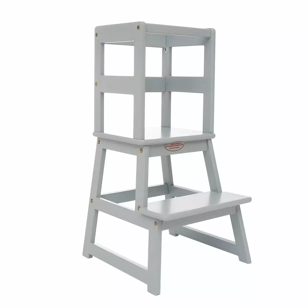 SDADI Kids Step Stool Safety Rail Anti-Slip Mats Toddler Kitchen Stool Children 18 Months and Up