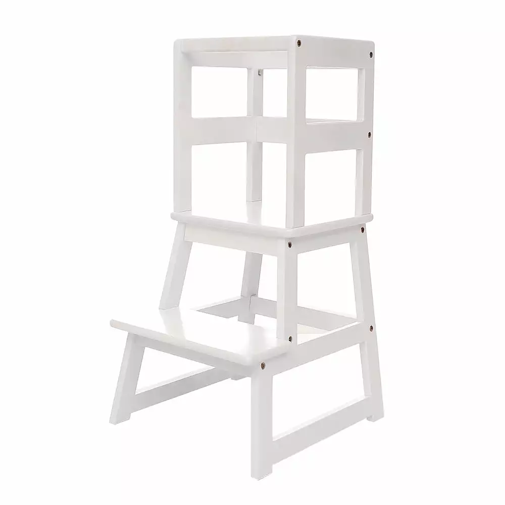 SDADI Kitchen Step Stool Safety Rail and Anti-Slip Mats Toddlers