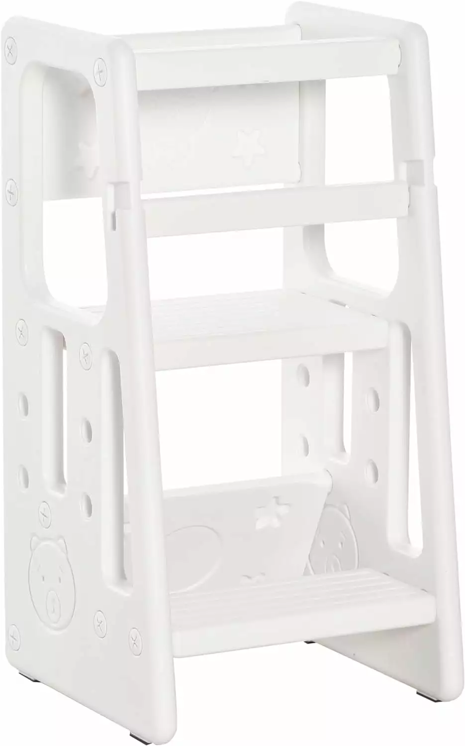 Nursery Kitchen Step Stool 3 Adjustable Heights Toddler Standing Tower Learning Stool YASI