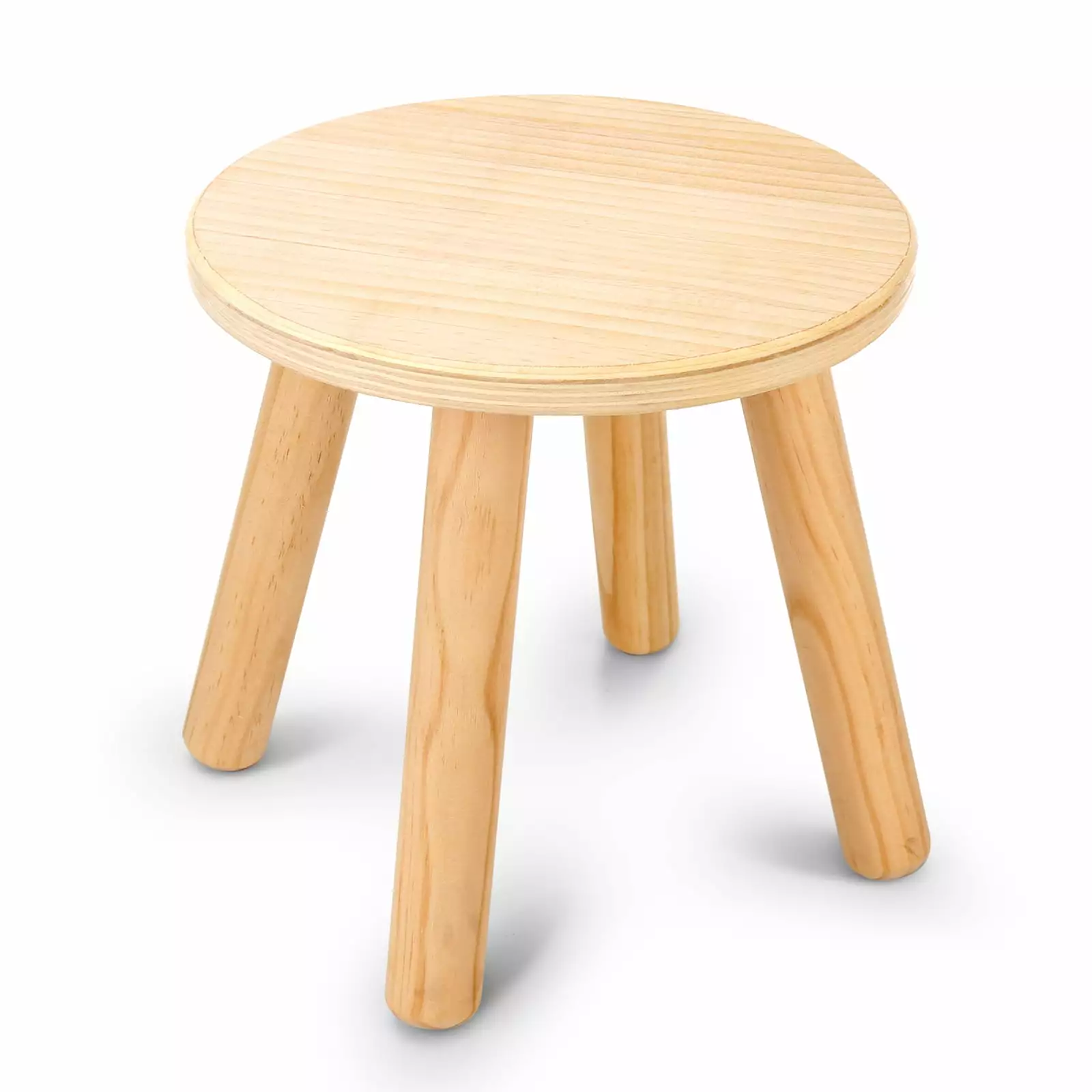 Sweet Time Wooden Step Stools Milking Stools Multi-utilize Wood Chair Footstool Kids Adults 10inch