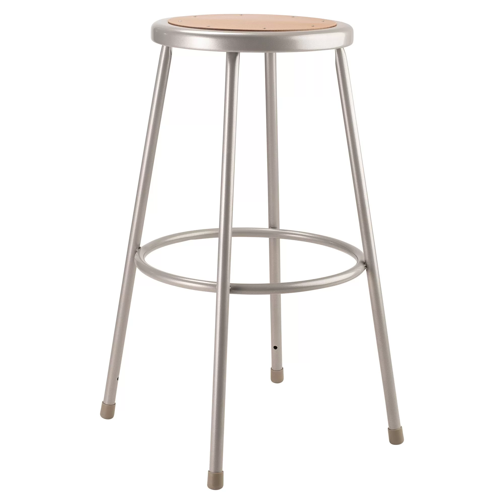 National Public Seating 6200 Series 30 Inch Steel Stool Supports 500 Pounds Grey