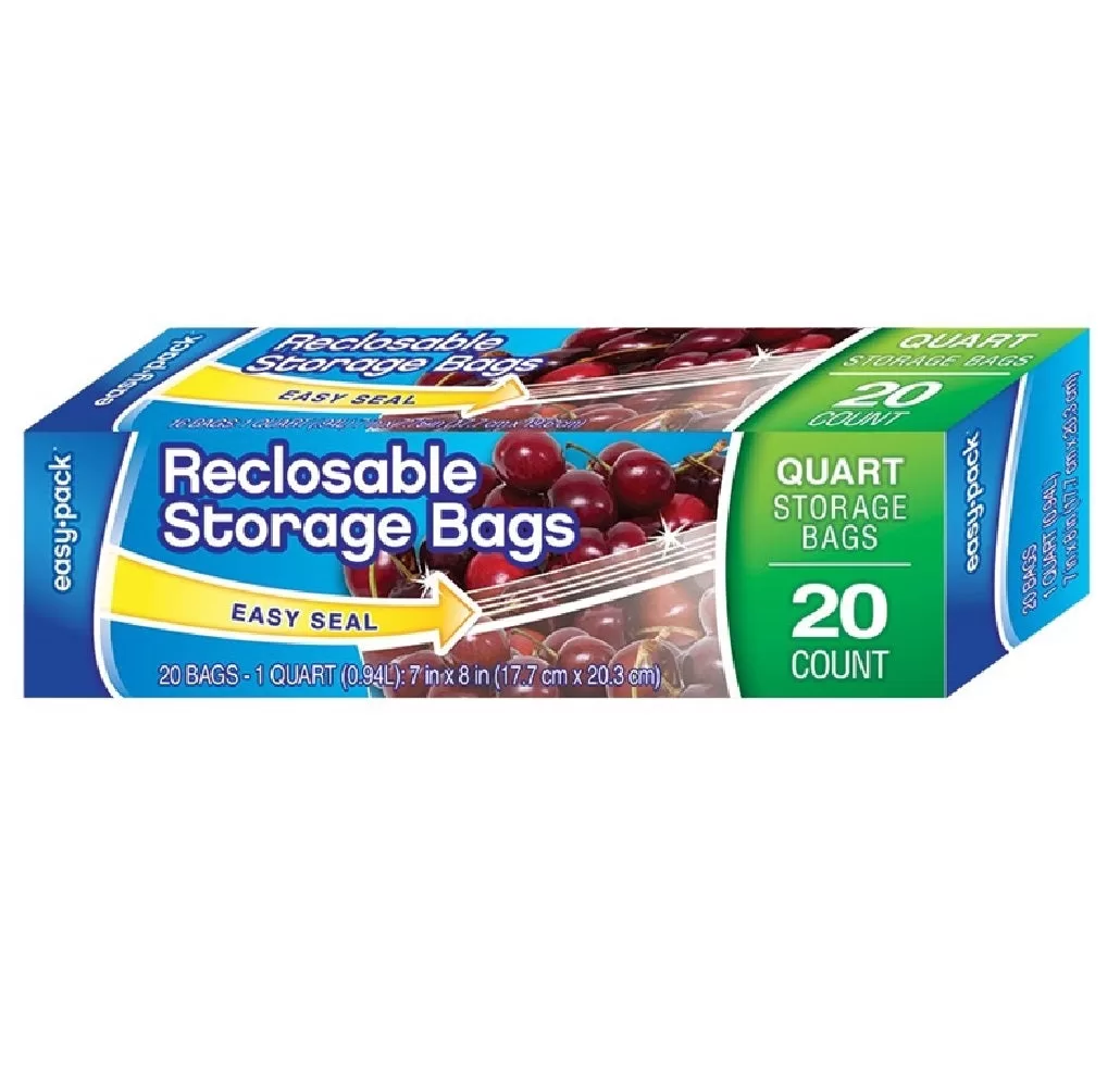 FLP 1303 Food Storage Bag 1 Quart Snacks and Leftovers