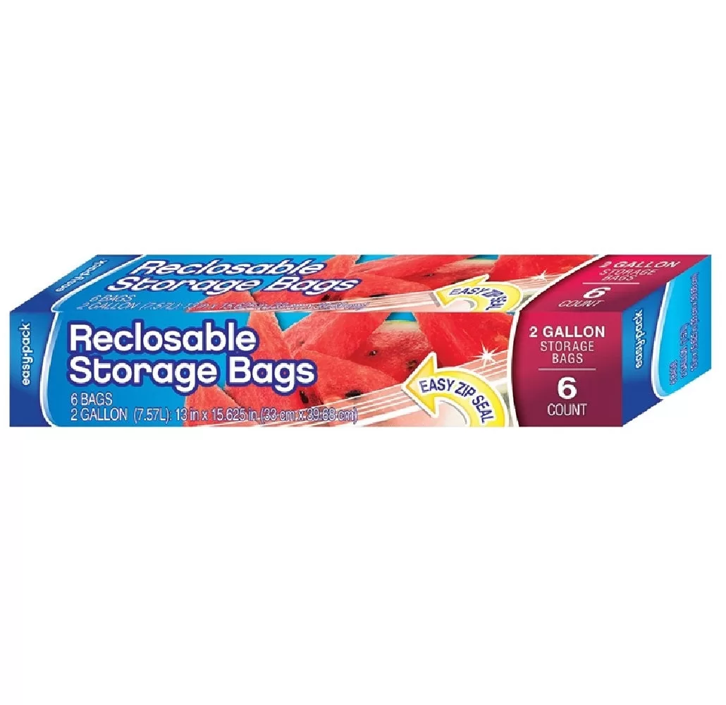 FLP 1312 Reclosable Food Storage Bag 2 Gallon Bulk Food Storage