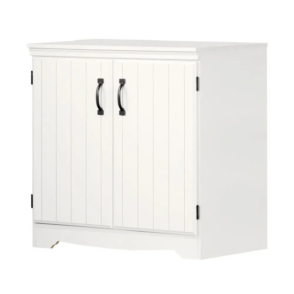 2-Door Storage Cabinet - Farnel Unmixed White