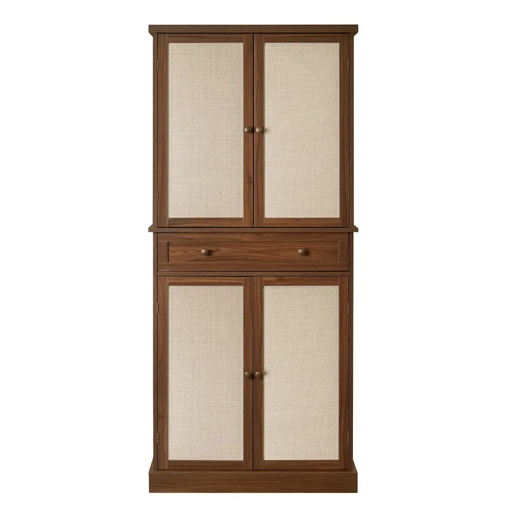 4 Door Storage Cabinet 1 Drawer, 4 Tunable Inner Shelves