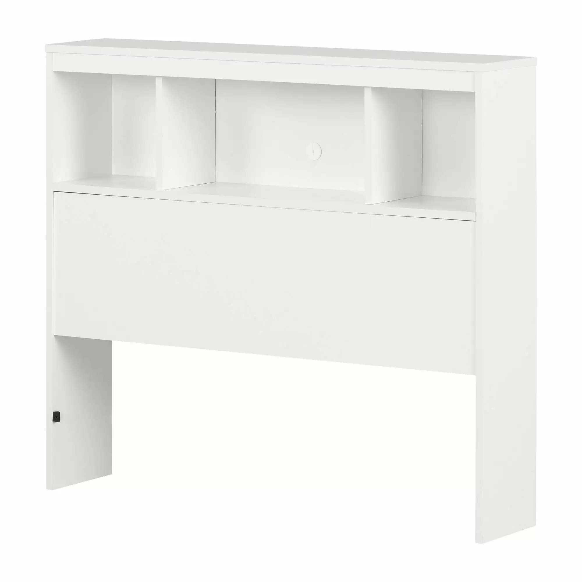 Summertime Bookcase Headboard Pure White South Shore Storage